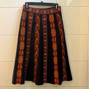 Missoni Geometric Striped MIDI Skirt